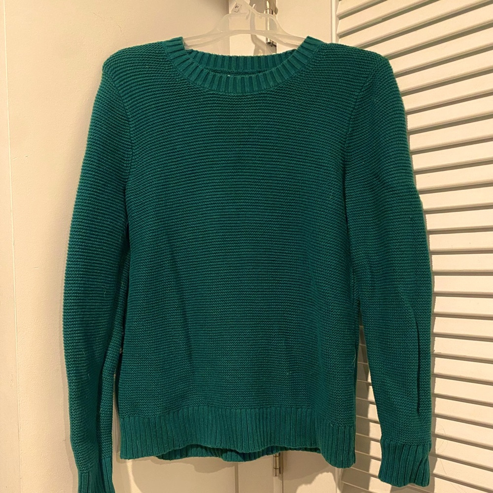 Emerald green Jcrew sweater XS